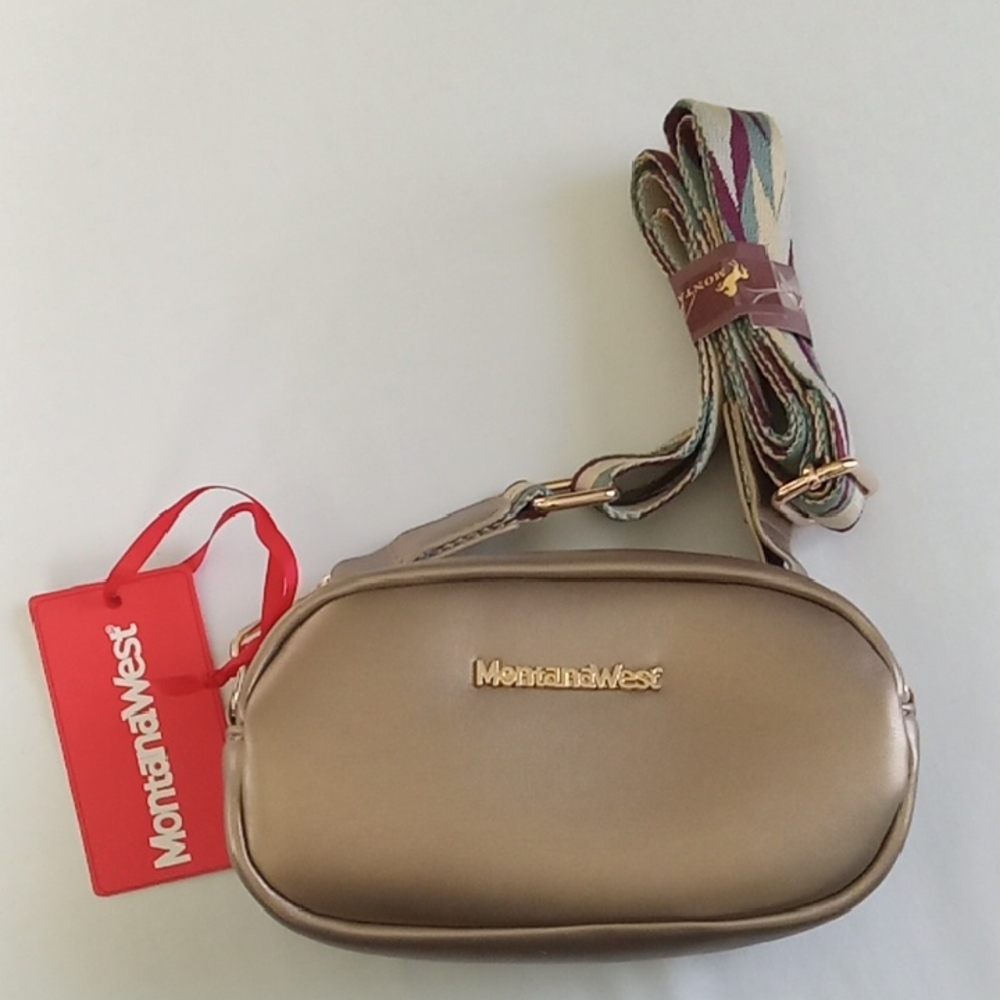 Montana West Gold Crossbody Bag